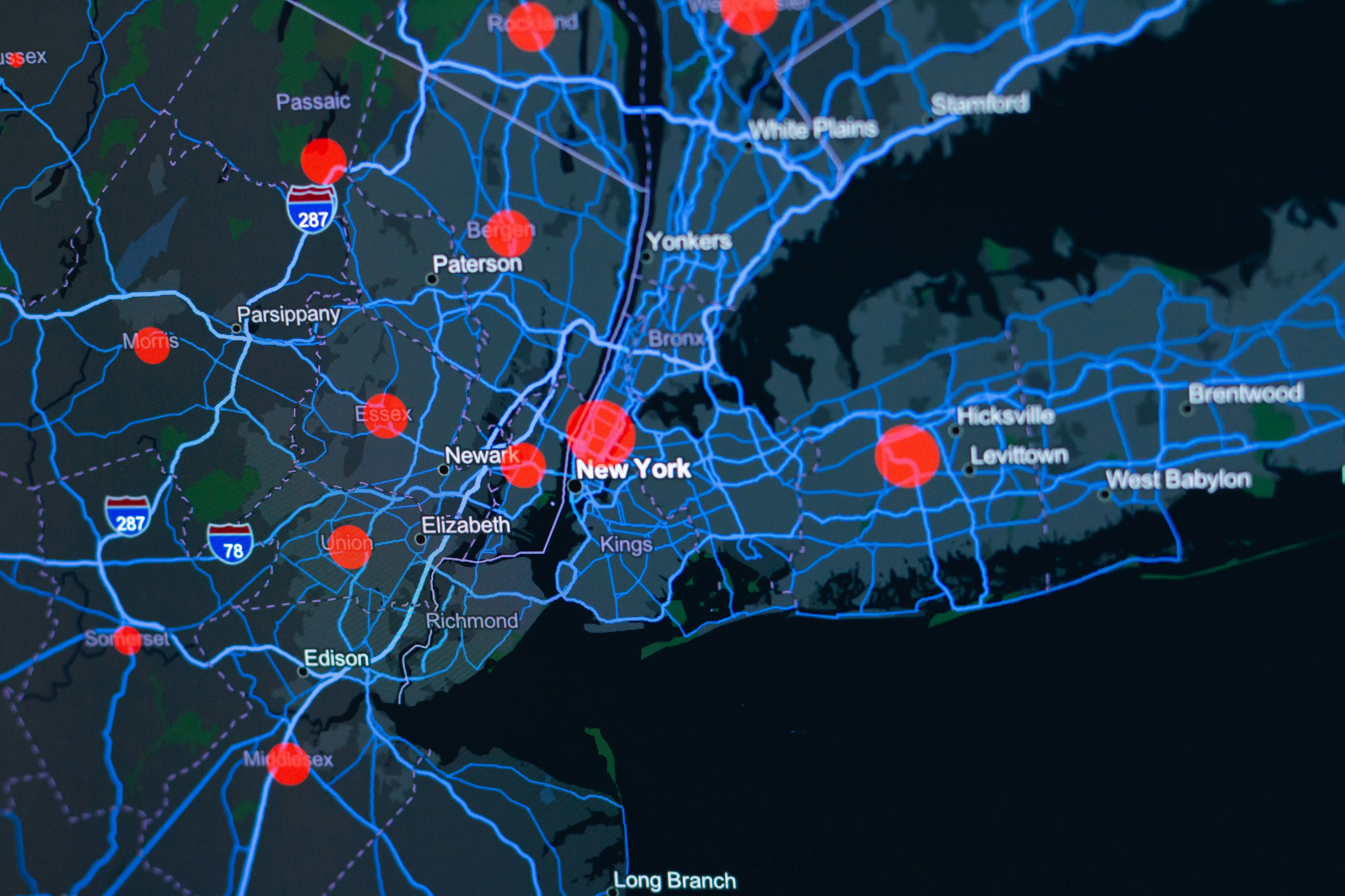 Geospatial dashboard and real-time monitoring interface